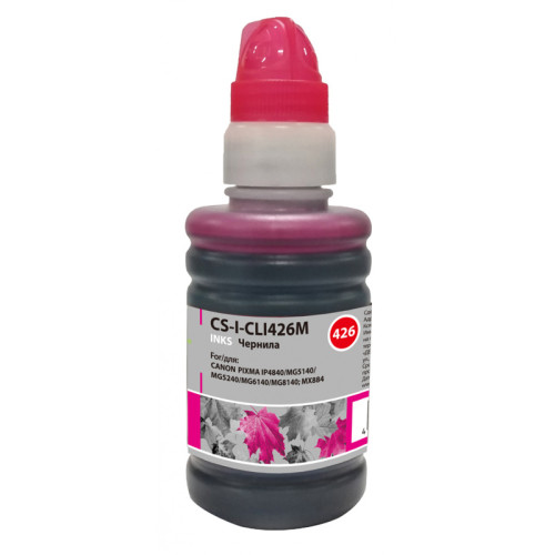 -/ Чернила Cactus CS-I-CLI426M пурпурный 100мл для Canon Pixma MG5140/5240/6140/8140/MX884