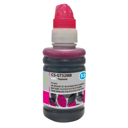 -/ Чернила Cactus CS-GT52MB M0H55AE пурпурный 100мл для HP DeskJet GT 5810/5820/5812/5822