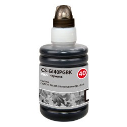 -/ Чернила Cactus CS-GI40PGBK черный 140мл для Canon Pixma G5040/G6040/GM2040