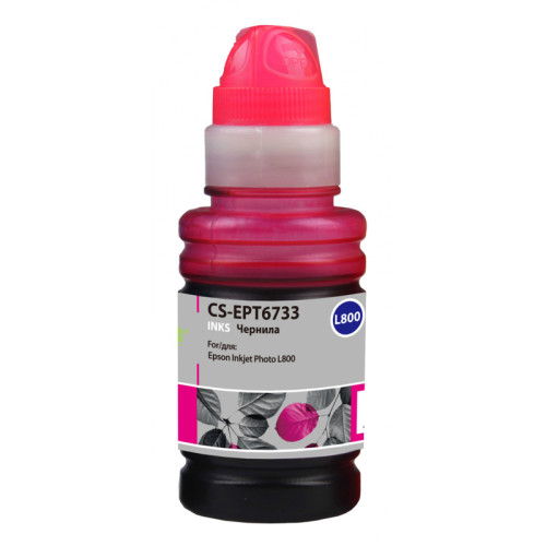 -/ Чернила Cactus CS-EPT6733 T6733 пурпурный 100мл для Epson L800/L810/L850/L1800