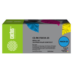 -/ Заправочный набор Cactus CS-RK-F6V24-25 многоцветный набор 5x30мл для DJ Ink Adv 1115/2135/3635/3835