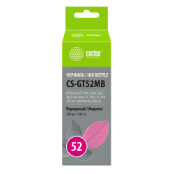 -/ Чернила Cactus CS-GT52MB M0H55AE пурпурный 100мл для HP DeskJet GT 5810/5820/5812/5822