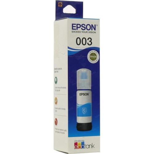 Чернила/ Epson 003 EcoTank Ink Cyan 65ml Чернила/ Epson 003 EcoTank Ink Cyan 65ml
