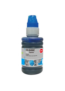 Чернила Cactus GI-490 голубой, 100 мл, для Canon Pixma G1400/G2400/G3400 (CS-GI490C)