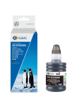 Чернила G&G GG-BTD60BK черный135мл для Brother HL-T4000DW, DCP-T510W, DCP-T710W, MFC-T810W, MFC-T910DW, MFC-T4500DW, DCP-T420W, DCP-T520W, DCP-T720DW, DCP-T820DW, MFC-T920DW