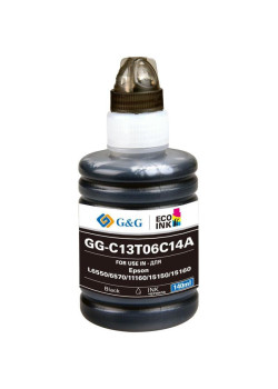Чернила G&G GG-C13T06C14A №112 черный пигментный, 140 мл, для Epson L6550/6570/11160/15150/15160