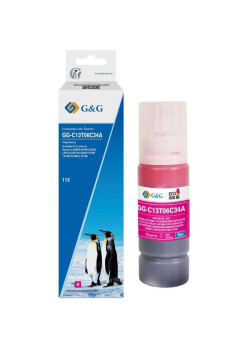 Чернила G&G GG-C13T06C34A №112 пурпурный, 70 мл, для Epson L6550/6570/11160/15150/15160