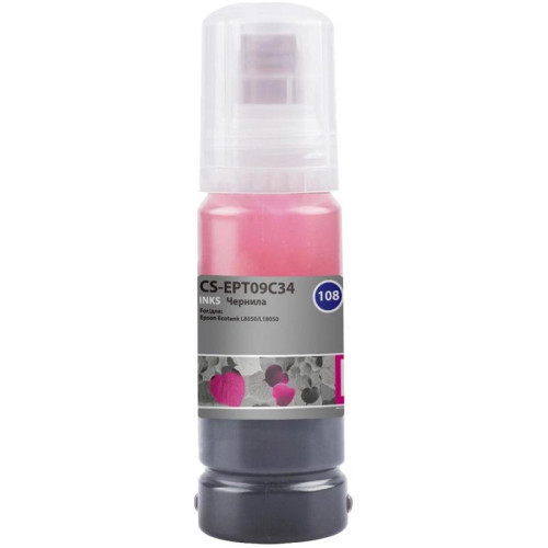 Чернила Cactus CS-EPT09C64 108 светло-пурпурный70мл для Epson Ecotank L8050/L18050 Чернила Cactus CS-EPT09C64 108 светло-пурпурный70мл для Epson Ecotank L8050/L18050