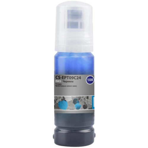 Чернила Cactus CS-EPT09C24 108 голубой70мл для Epson Ecotank L8050/L18050 Чернила Cactus CS-EPT09C24 108 голубой70мл для Epson Ecotank L8050/L18050