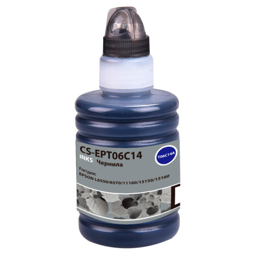 -/ Чернила Cactus CS-EPT06C14 112BK черный 140мл для Epson L6550/6570/11160/15150/15160