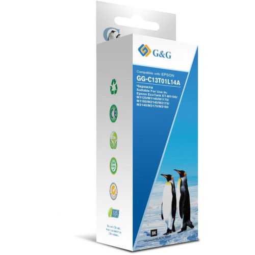 Чернила G&G GG-C13T01L14A черный пигментный, 70 мл, для M1100/M1120/M1140/M1170/M1180