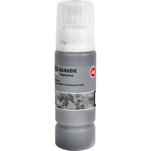 -/ Чернила Cactus CS-GI46BK черный135мл для Canon MAXIFY GX6040/GX7040