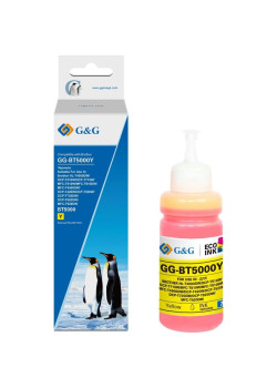 Чернила G&G GG-BT5000Y желтый70мл для Brother HL-T4000DW, DCP-T510W, DCP-T710W, MFC-T810W, MFC-T910DW, MFC-T4500DW, DCP-T420W, DCP-T520W, DCP-T720DW, DCP-T820DW, MFC-T920DW