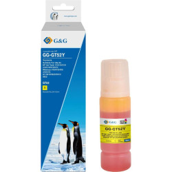 Чернила G&G GG-GT52Y желтый100мл для HP Ink Tank 110/115/116/118/310/315/316/318/319/515/615;Wireless 410/411/415/416/418/419;GT 5810/5820/5812/5822
