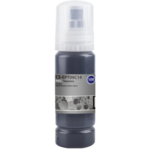 Чернила Cactus CS-EPT09C14 108 черный70мл для Epson Ecotank L8050/L18050 Чернила Cactus CS-EPT09C14 108 черный70мл для Epson Ecotank L8050/L18050