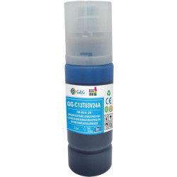 Чернила G&G GG-C13T03V24A 101C голубой, 70 мл, для Epson L4150/L4160/L6160/L6170