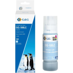 Чернила G&G GG-108LC C13T09C54A светло-голубой70мл для Epson Ecotank L8050/L18050