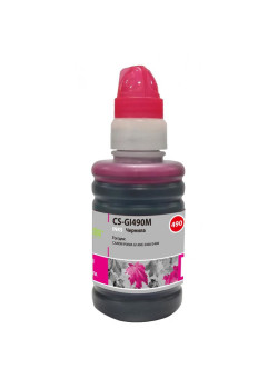 Чернила Cactus GI-490 пурпурный, 100 мл, для Canon Pixma G1400/G2400/G3400 (CS-GI490M)