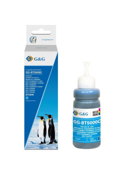 Чернила G&G GG-BT5000C фото голубой70мл для Brother HL-T4000DW, DCP-T510W, DCP-T710W, MFC-T810W, MFC-T910DW, MFC-T4500DW, DCP-T420W, DCP-T520W, DCP-T720DW, DCP-T820DW, MFC-T920DW