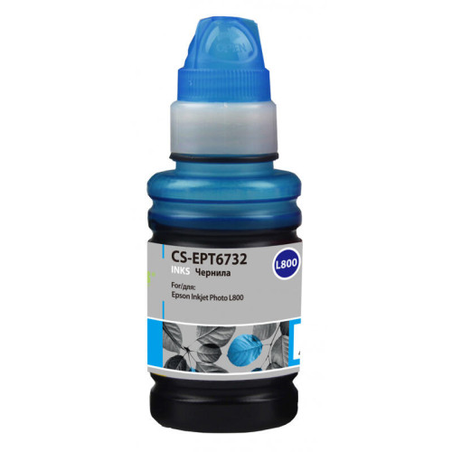 -/ Чернила Cactus CS-EPT6732 T6732 голубой 100мл для Epson Epson L800/L810/L850/L1800