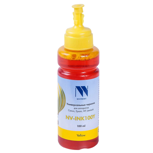 -/ Чернила NVP универсальные на водной основе для Сanon, Epson, НР, Lexmark (100 ml) Yellow