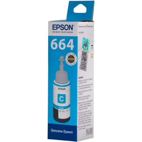 Чернила Epson 664 C13T664298 (аналог C13T66424A) голубой 70мл для Epson L100