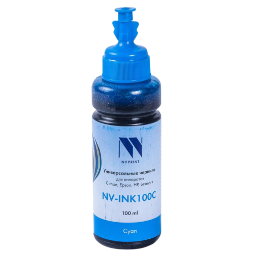 -/ Чернила NVP универсальные на водной основе для Сanon, Epson, НР, Lexmark (100 ml) Cyan