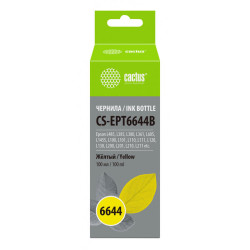 -/ Чернила Cactus CS-EPT6644B T6644 желтый 100мл для Epson L100/L110/L120/L132/L200/L210/L222/L300/L312