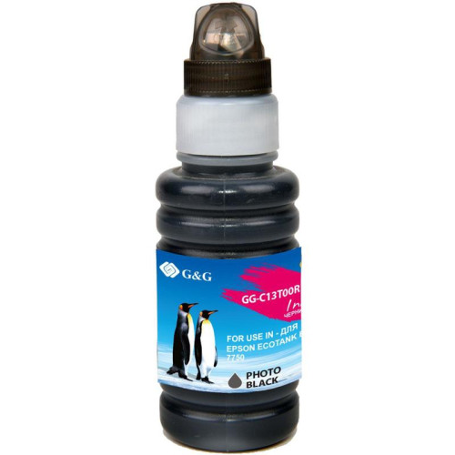 Чернила G&G GG-C13T00R140 фото черный, 70 мл, для Epson EcoTank 7700/7750 Чернила G&G GG-C13T00R140 фото черный, 70 мл, для Epson EcoTank 7700/7750