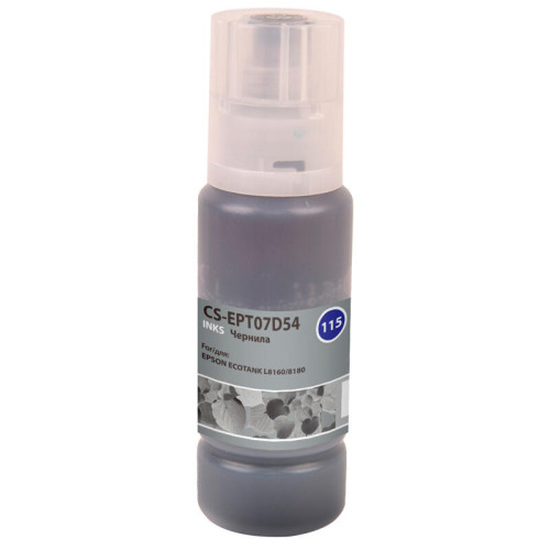-/ Чернила Cactus CS-EPT07D54 115G серый70мл для Epson ECOTANK L8160/8180