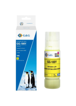 Чернила G&G GG-108Y C13T09C44A желтый70мл для Epson Ecotank L8050/L18050