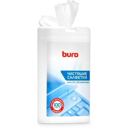 Салфетки Buro BU-tft для экранов ЖК мониторов туба 100шт влажных