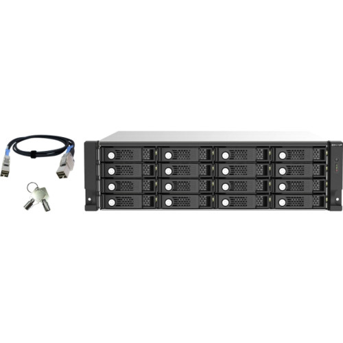Полка расширения сетевого хранилища без дисков/ ENTERPRISE QNAP TL-R1620Sep-RP SAS expansion module, 16 bays 3.5 Полка расширения сетевого хранилища без дисков/ ENTERPRISE QNAP TL-R1620Sep-RP SAS expansion module, 16 bays 3.5