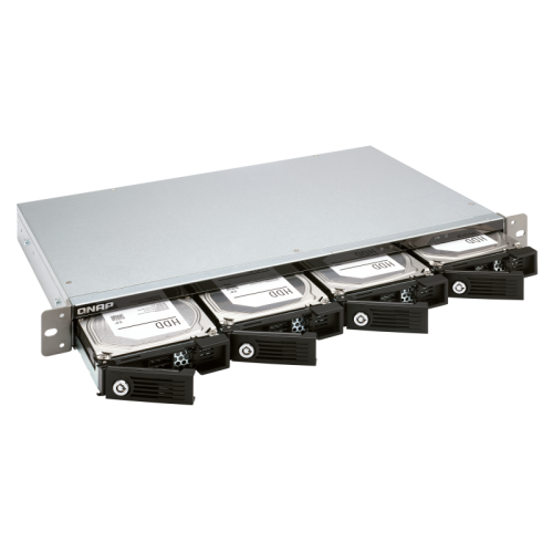 Полка расширения сетевого хранилища без дисков/ channel QNAP DAS TR-004U 4-Bay 2.5/3.5 SATA Type-C USB 3.1 Gen 1 (5 Gb/s ) Direct Attached Storage with Hardware RAID. W/o rail kit RAIL-B02 Полка расширения сетевого хранилища без дисков/ channel QNAP DAS TR-004U 4-Bay 2.5/3.5 SATA Type-C USB 3.1 Gen 1 (5 Gb/s ) Direct Attached Storage with Hardware RAID. W/o rail kit RAIL-B02