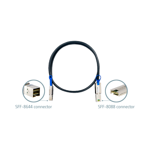 Кабель/ QNAP CAB-SAS10M-8644-8088 Mini SAS external cable (SFF-8644 to SFF-8088), 1.0 m for REXP-1220U-RP, REXP-1620U-RP,SAS-12G2E. ES1640dc v2, EJ1600 Кабель/ QNAP CAB-SAS10M-8644-8088 Mini SAS external cable (SFF-8644 to SFF-8088), 1.0 m for REXP-1220U-RP, REXP-1620U-RP,SAS-12G2E. ES1640dc v2, EJ1600