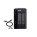 Полка расширения сетевого хранилища без дисков/ channel QNAP DAS TR-002 2-Bay 2.5/3.5 SATA  Type-C USB 3.1 Gen 1 (5 Gb/s ) Direct Attached Storage with Hardware RAID
