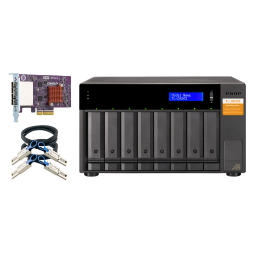 Полка расширения сетевого хранилища без дисков/ SMB QNAP TL-D800S SATA expansion enclosure, 8-tray 3,5 Полка расширения сетевого хранилища без дисков/ SMB QNAP TL-D800S SATA expansion enclosure, 8-tray 3,5