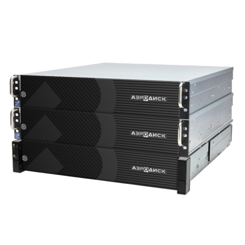 Дисковый массив/ Система хранения данных AERODISK Engine N4 AQ450, Двухконтроллерная, ОС АЭРОДИСК ВОСТОК (FC/iSCSI/NFS/SMB, SAS BE, Thin Provisioning, Compression, Snap/Clone, Autosupport), 4U, 4 x CPU 24C/48T 3.00GHz/4.00GHz, 35.75MB, 512GB DDR4, 4 x 25G