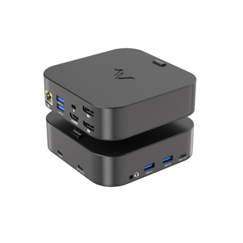Док-станция/ Maibenben USB-C Dock DS301 100W (YPE-C TO TYPE C PD + 4USB3.0 + 3.5 + RJ45 + HDMI + 2DP)