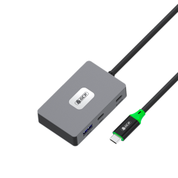 GCR PRO Док-станция 5в1 USB-C HUB на 3*USB3.0(USB 3.2 Gen 1) 5Gbps + 2*Type-C PD 100W/OTG