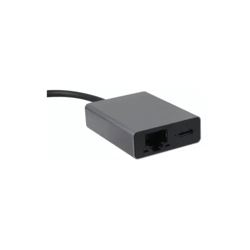 Aдаптер/ Адаптер TypeC - RJ45+PD 100Вт, Allum Shell, VCOM (CU4591)