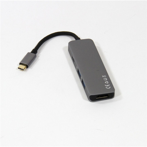 Кабель-адаптер/ Кабель-адаптер USB3.1 Type-CM-->HDMI+2*USB3.0+PDcharging docking space, Aluminum Shell, VCOM<CU429>