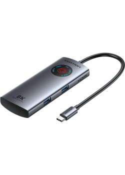 Мультифункциональный хаб Vention USB-C 5 в 1 HDMI 8K