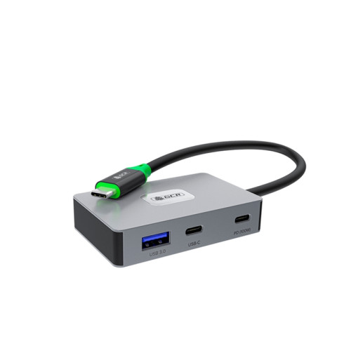 GCR PRO Док-станция 5в1 USB-C HUB на 3*USB3.0(USB 3.2 Gen 1) 5Gbps + 2*Type-C PD 100W/OTG