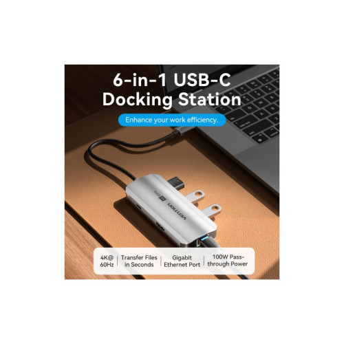 Мультифункциональный хаб Vention USB Type C 6 в 1