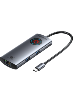 Мультифункциональный хаб Vention USB-C 6 в 1 HDMI 8K