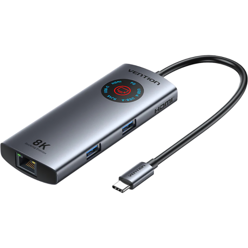 Мультифункциональный хаб Vention USB-C 6 в 1 HDMI 8K