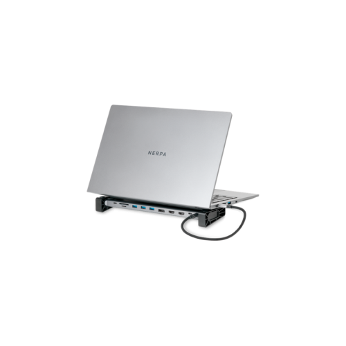 Док-станция для ноутбука/ NERPA laptop stand (1xUSB-C 100W PD, 2xHDMI 4K@30Hz, 1xDP 4K@30Hz, 3xUSB-A 3.0 (5Gbps data), 1xUSB-C 3.0 (5Gbps data), 1xTF/microSD, 1xSD/MMC, 1x3.5mm audio, 1xRJ45 Gb), USB-C power adapter 100W, power 100W USB-C cable 150cm, PD 