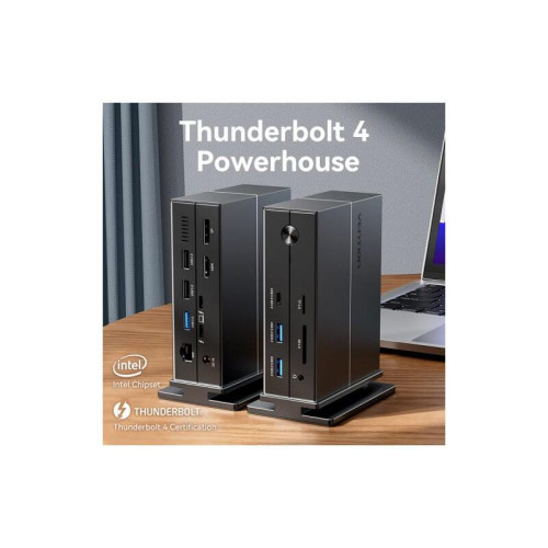 Мультифункциональная док-станция Vention USB Type C 14 в 1 с поддержкой Thunderbolt 4 Мультифункциональная док-станция Vention USB Type C 14 в 1 с поддержкой Thunderbolt 4