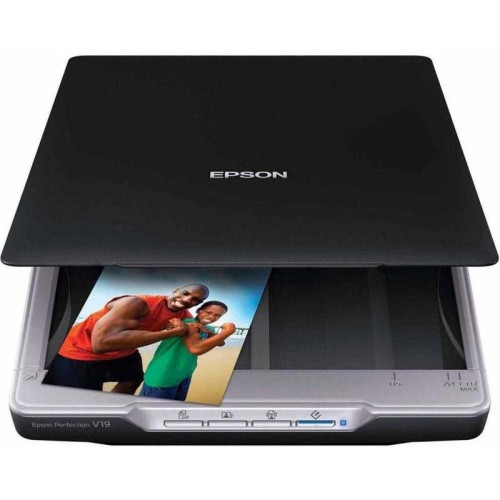 Epson Perfection V19 Сканер, Планшетный A4, 4800х4800 dpi, 18 стр/мин, ADF, USB 2.0 , ( B11B231401 / B1113231503)